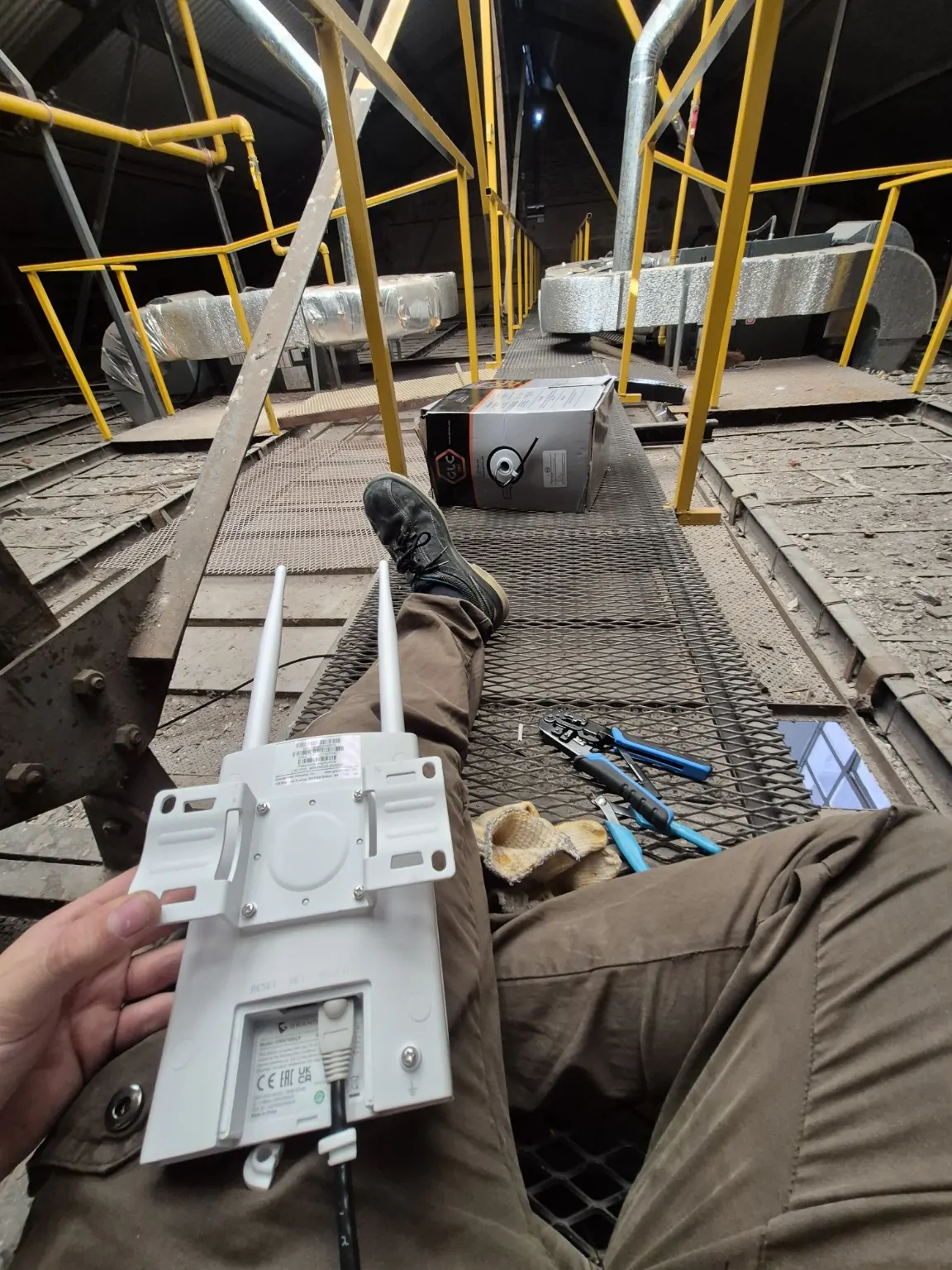 Instalación WiFi en entorno industrial